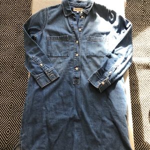 Madewell denim heavyweight shirtdress